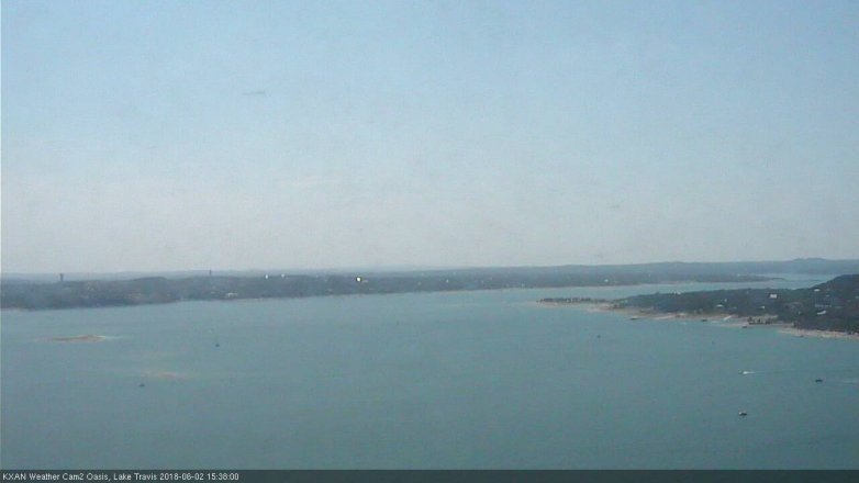 Lake Travis webcam, June 2, 2018 2:40 PM CT