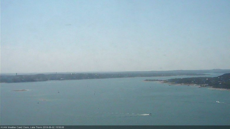 Lake Travis webcam, June 2, 2018 3:00 PM CT