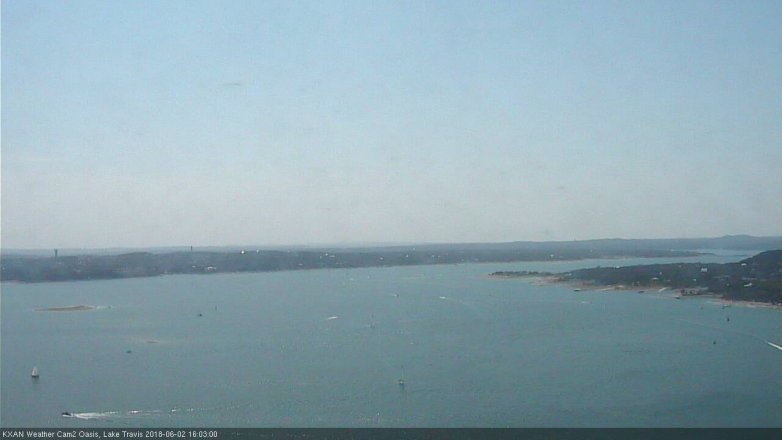 Lake Travis webcam, June 2, 2018 3:05 PM CT