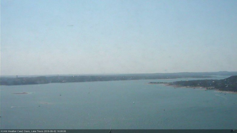 Lake Travis webcam, June 2, 2018 3:10 PM CT