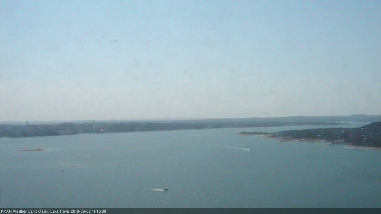 Lake Travis webcam, June 2, 2018 3:20 PM CT