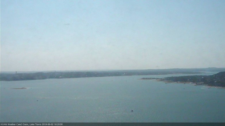 Lake Travis webcam, June 2, 2018 3:30 PM CT