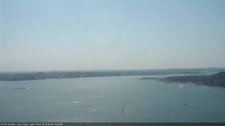 Lake Travis webcam, June 2, 2018 3:50 PM CT