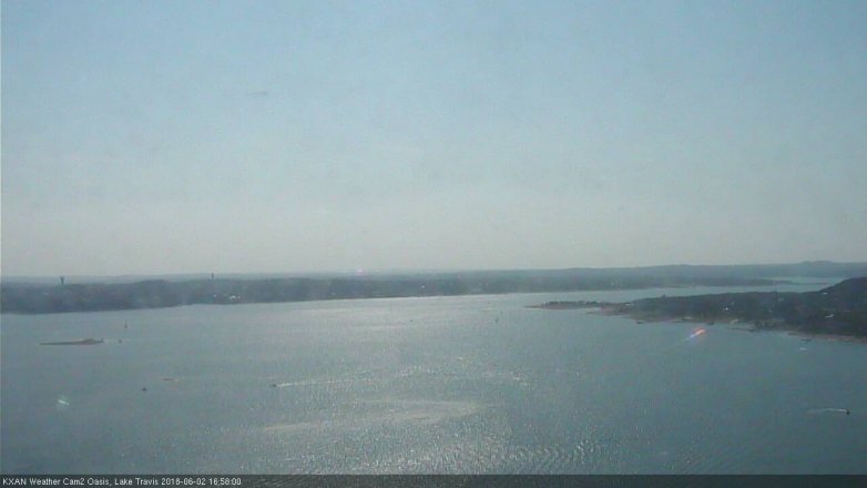 Lake Travis webcam, June 2, 2018 4:00 PM CT