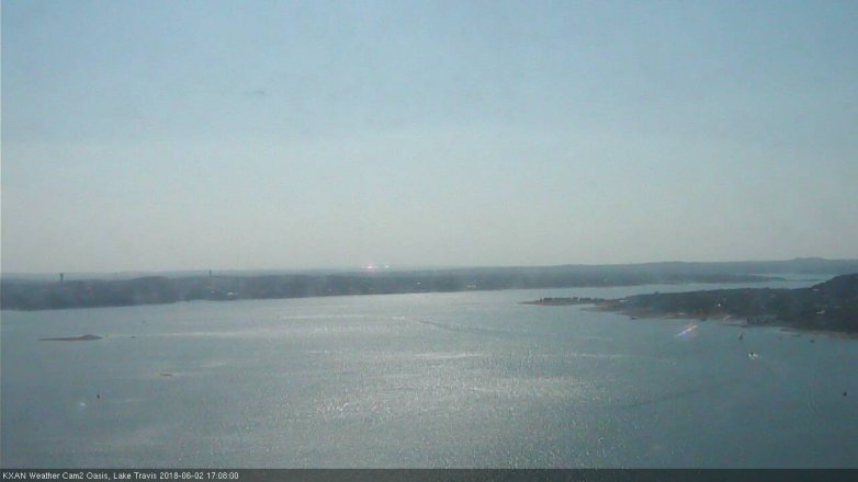 Lake Travis webcam, June 2, 2018 4:10 PM CT