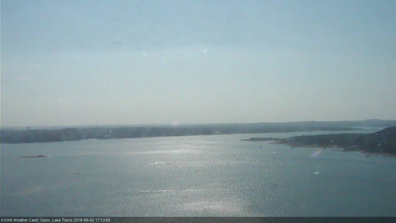 Lake Travis webcam, June 2, 2018 4:15 PM CT