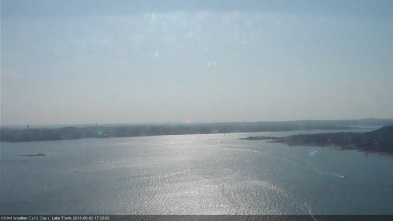 Lake Travis webcam, June 2, 2018 4:30 PM CT