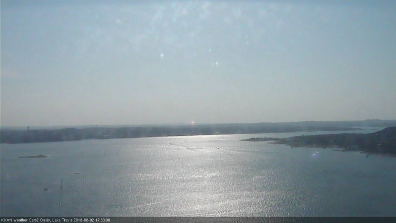 Lake Travis webcam, June 2, 2018 4:35 PM CT