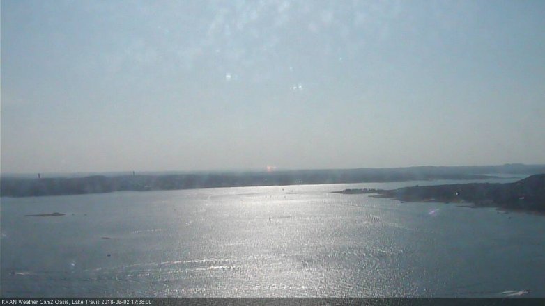 Lake Travis webcam, June 2, 2018 4:40 PM CT