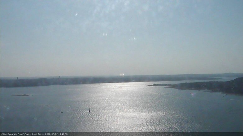 Lake Travis webcam, June 2, 2018 4:45 PM CT