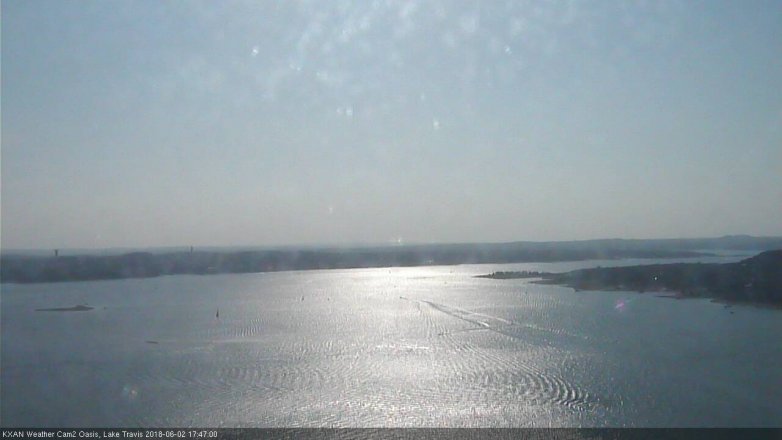 Lake Travis webcam, June 2, 2018 4:50 PM CT
