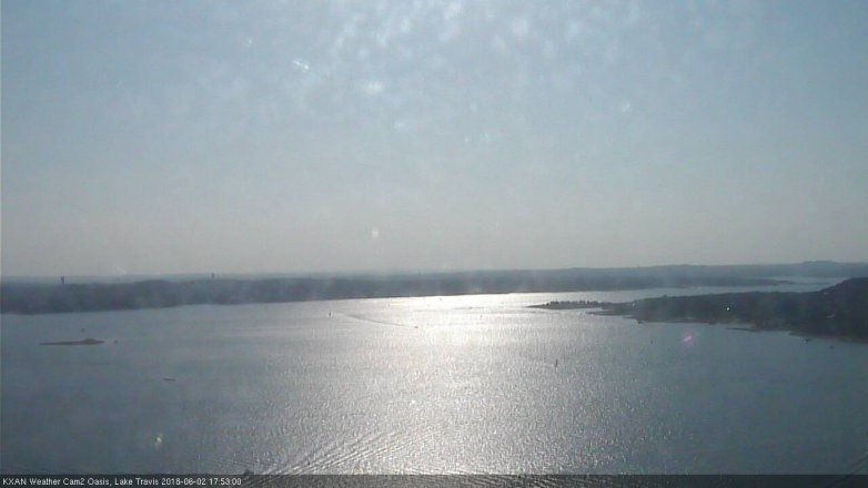 Lake Travis webcam, June 2, 2018 4:55 PM CT