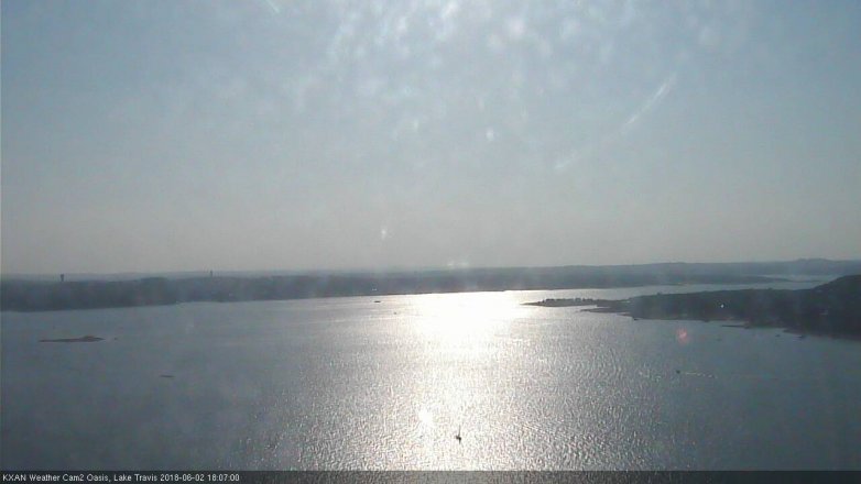 Lake Travis webcam, June 2, 2018 5:10 PM CT