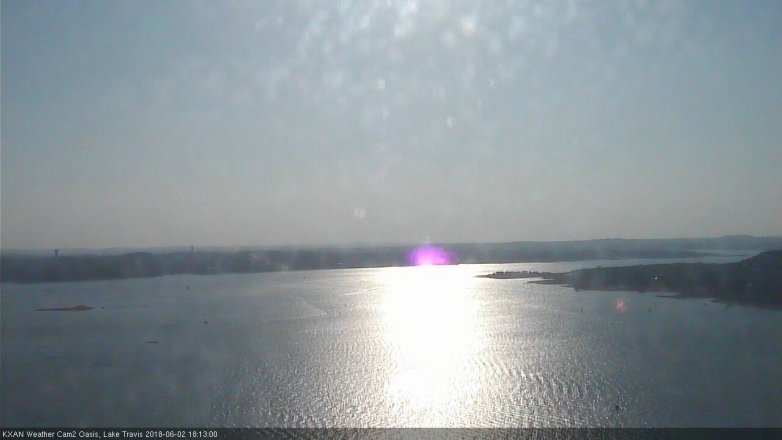 Lake Travis webcam, June 2, 2018 5:15 PM CT