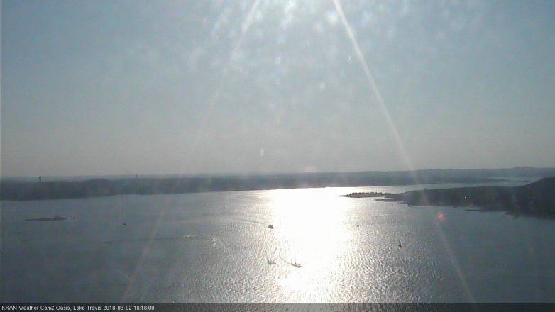 Lake Travis webcam, June 2, 2018 5:20 PM CT