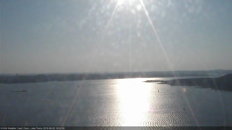 Lake Travis webcam, June 2, 2018 5:35 PM CT