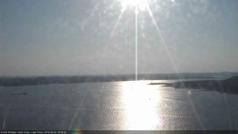 Lake Travis webcam, June 2, 2018 5:40 PM CT