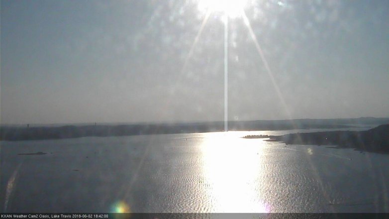 Lake Travis webcam, June 2, 2018 5:45 PM CT