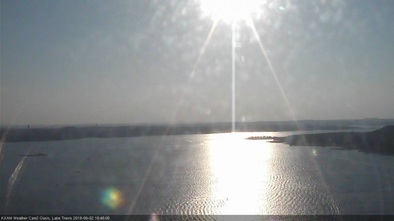 Lake Travis webcam, June 2, 2018 5:50 PM CT
