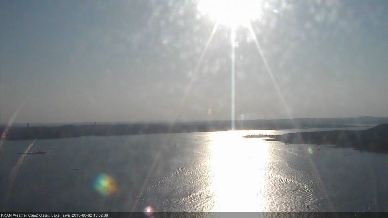 Lake Travis webcam, June 2, 2018 5:55 PM CT