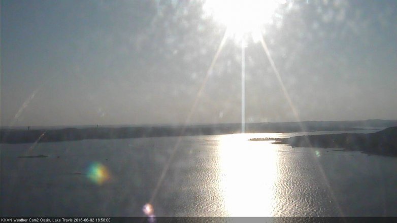 Lake Travis webcam, June 2, 2018 6:00 PM CT