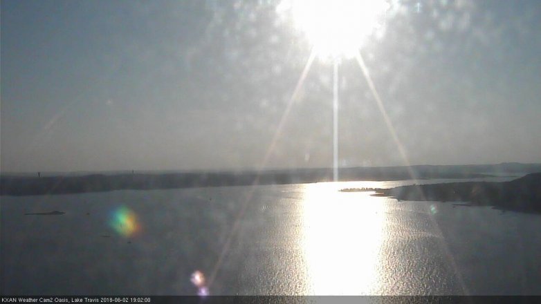 Lake Travis webcam, June 2, 2018 6:05 PM CT