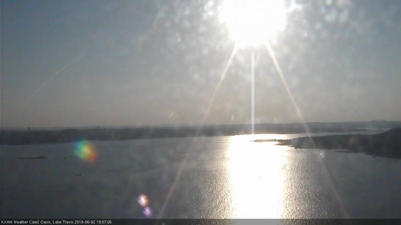 Lake Travis webcam, June 2, 2018 6:10 PM CT