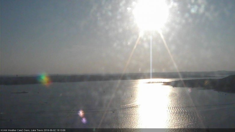 Lake Travis webcam, June 2, 2018 6:15 PM CT