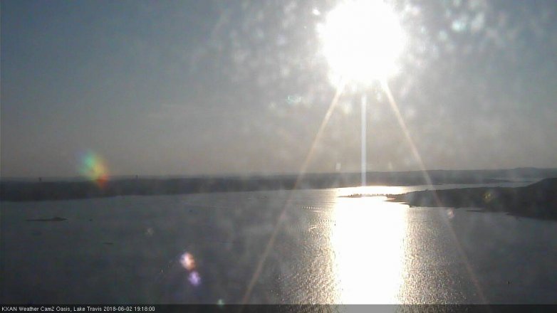 Lake Travis webcam, June 2, 2018 6:20 PM CT