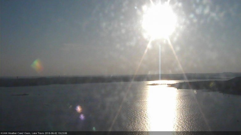Lake Travis webcam, June 2, 2018 6:25 PM CT