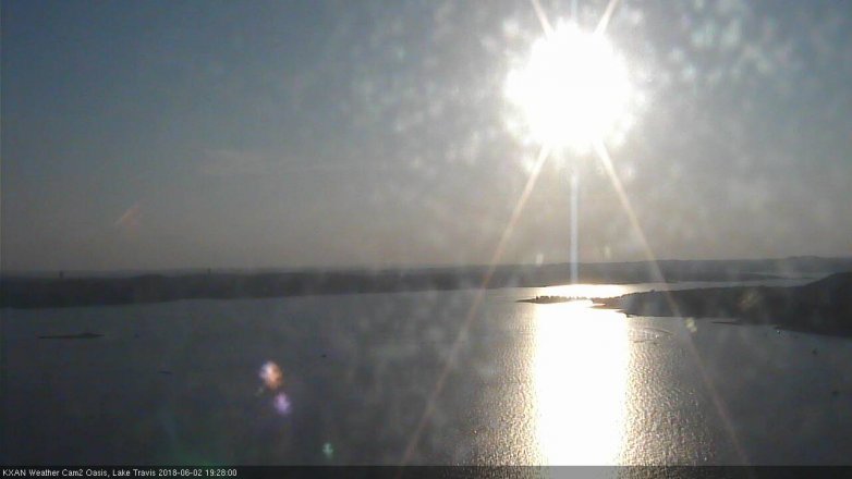 Lake Travis webcam, June 2, 2018 6:30 PM CT