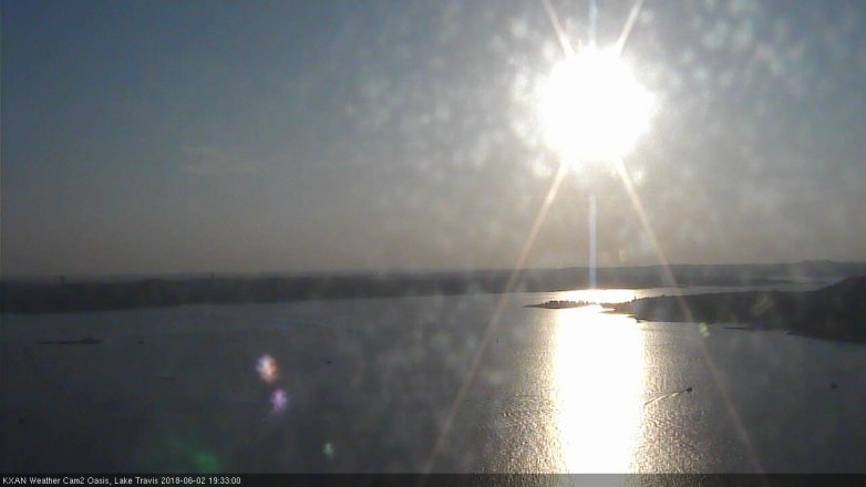 Lake Travis webcam, June 2, 2018 6:35 PM CT