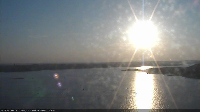 Lake Travis webcam, June 2, 2018 6:50 PM CT