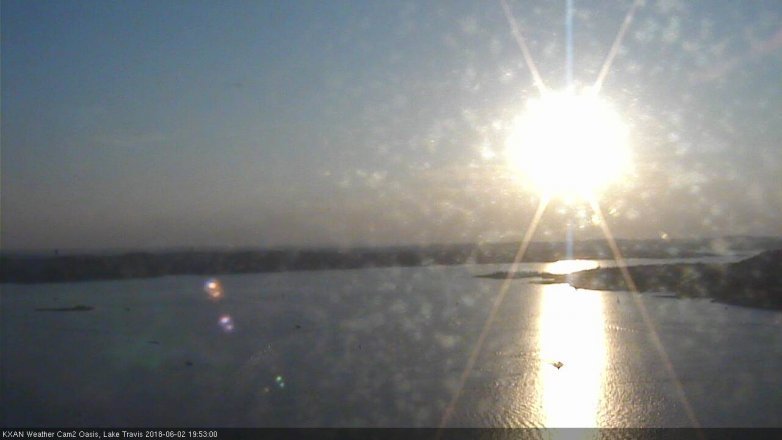 Lake Travis webcam, June 2, 2018 6:55 PM CT