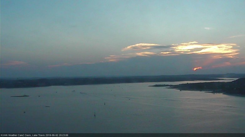 Lake Travis webcam, June 2, 2018 7:25 PM CT