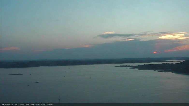 Lake Travis webcam, June 2, 2018 7:30 PM CT