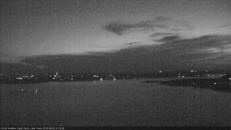 Lake Travis webcam, June 2, 2018 8:15 PM CT