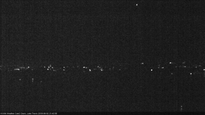 Lake Travis webcam, June 2, 2018 8:45 PM CT