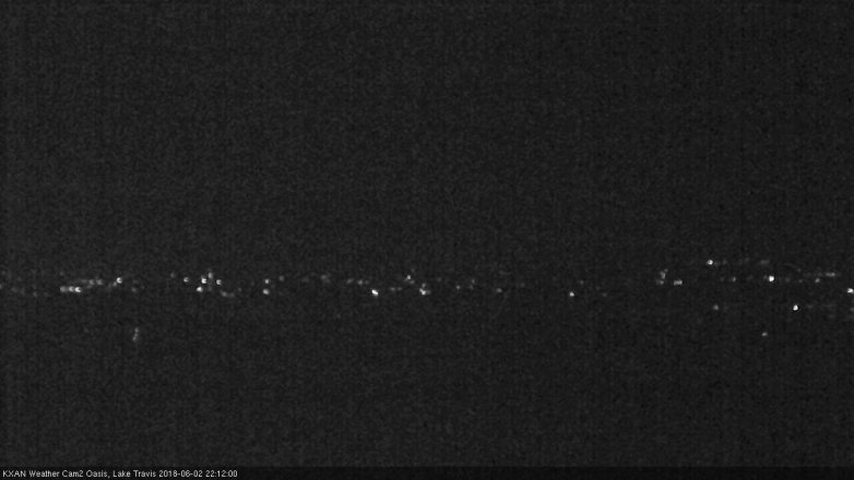 Lake Travis webcam, June 2, 2018 9:15 PM CT