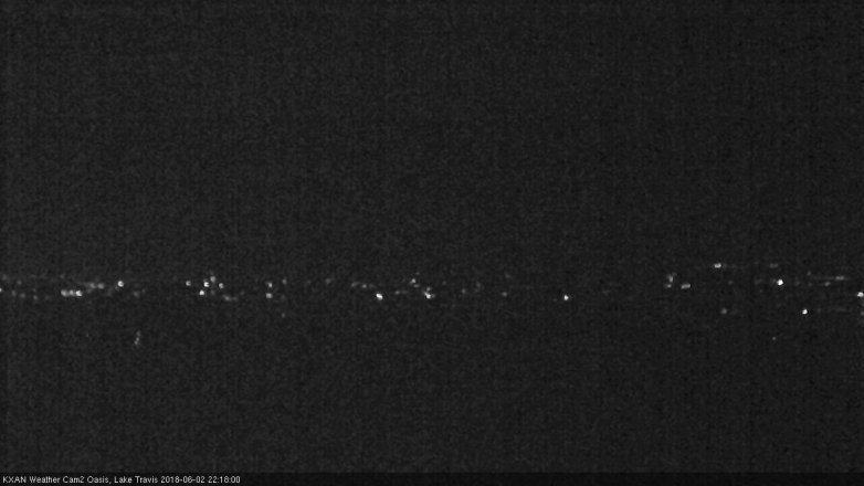 Lake Travis webcam, June 2, 2018 9:20 PM CT