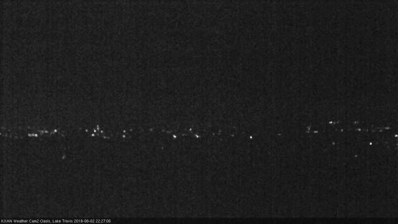 Lake Travis webcam, June 2, 2018 9:30 PM CT