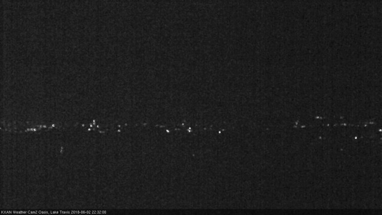 Lake Travis webcam, June 2, 2018 9:35 PM CT