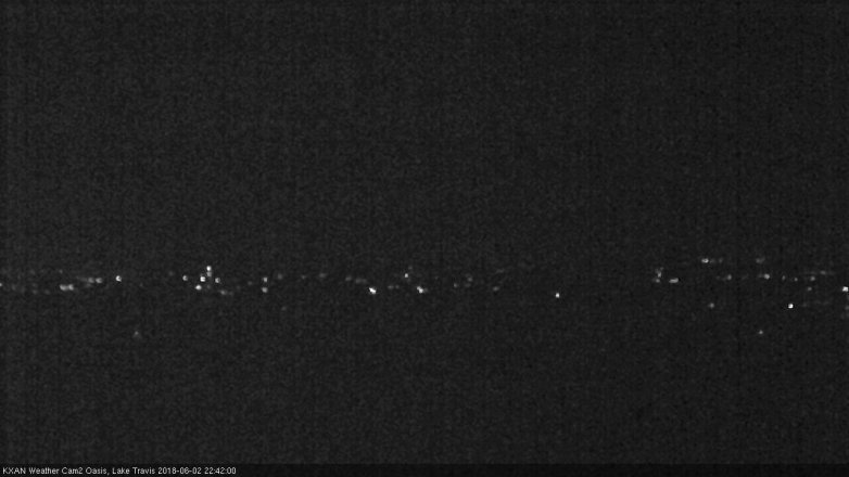 Lake Travis webcam, June 2, 2018 9:45 PM CT