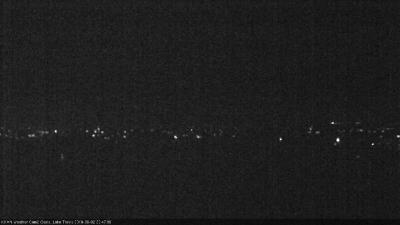 Lake Travis webcam, June 2, 2018 9:50 PM CT