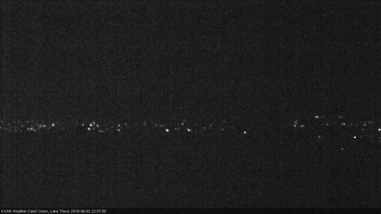 Lake Travis webcam, June 2, 2018 10:00 PM CT