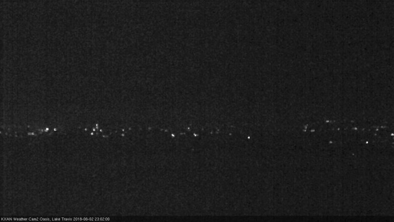 Lake Travis webcam, June 2, 2018 10:05 PM CT