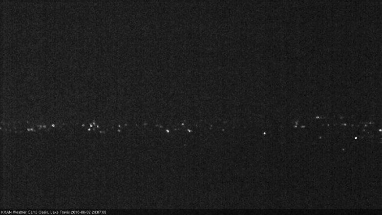 Lake Travis webcam, June 2, 2018 10:10 PM CT