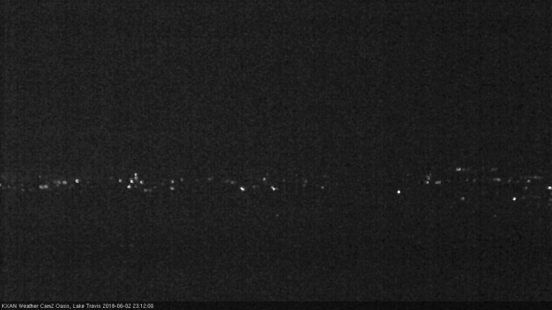 Lake Travis webcam, June 2, 2018 10:15 PM CT