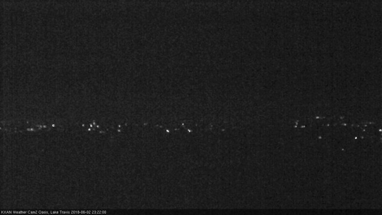 Lake Travis webcam, June 2, 2018 10:25 PM CT