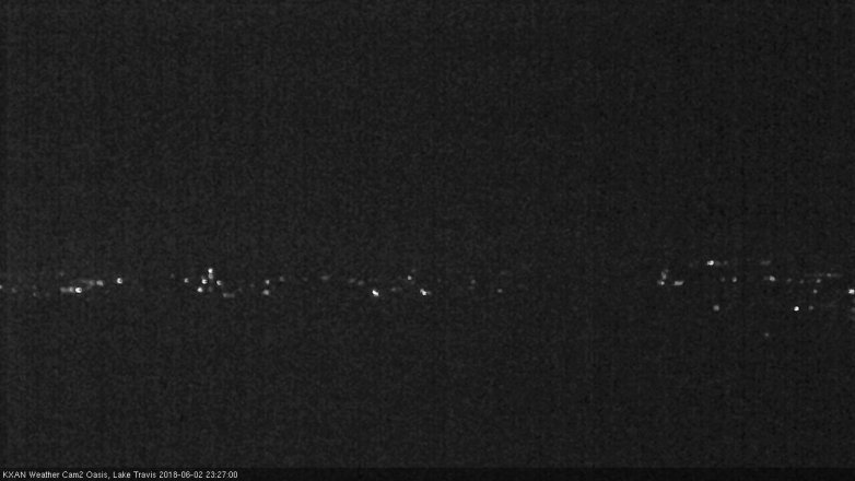 Lake Travis webcam, June 2, 2018 10:30 PM CT
